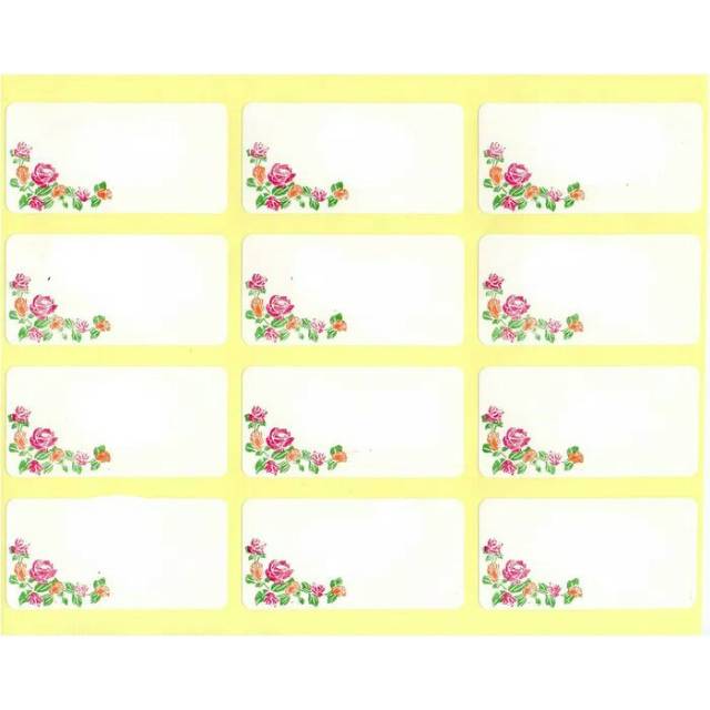 Detail Label Undangan Kosong Nomer 5
