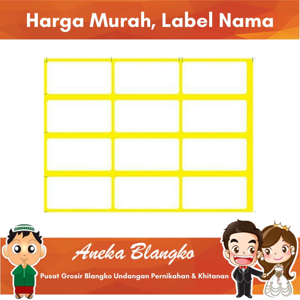 Detail Label Undangan Kosong Nomer 44