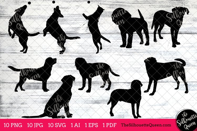 Detail Labrador Retriever Silhouette Clip Art Nomer 51