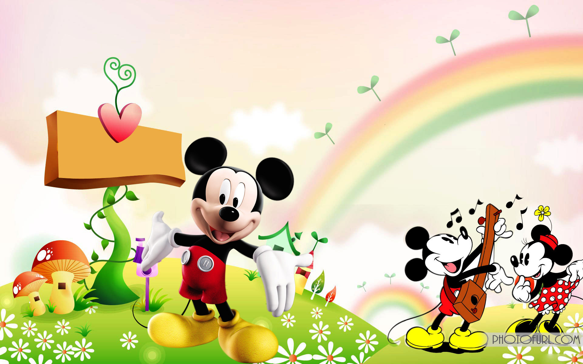 Detail Mickey Mouse Wallpaper 3d Nomer 12