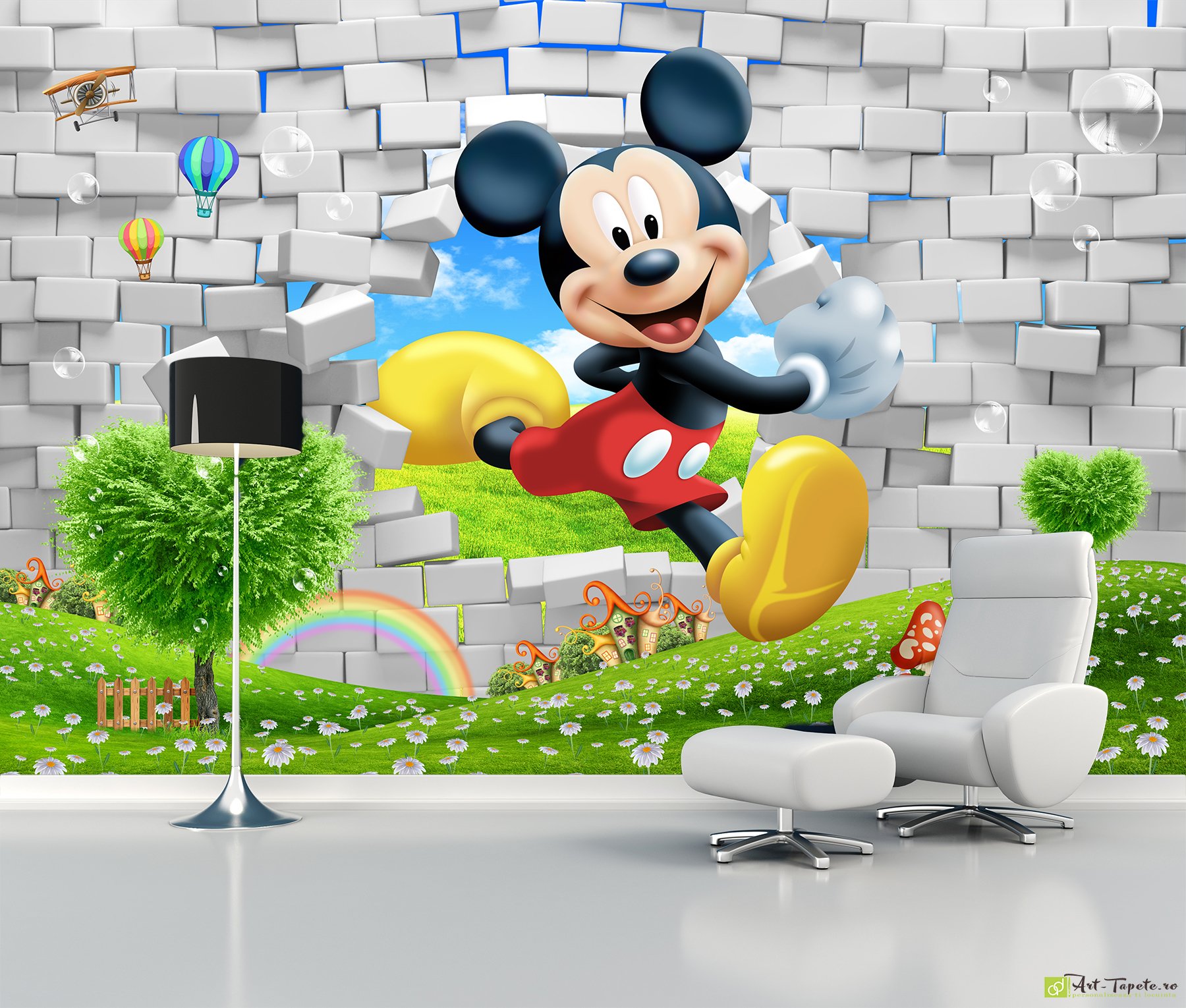 Detail Mickey Mouse Wallpaper 3d Nomer 23