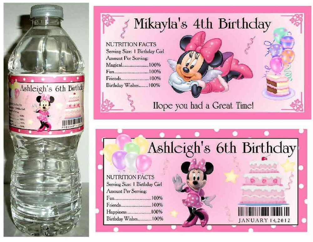 Detail Mickey Mouse Water Bottle Labels Nomer 3