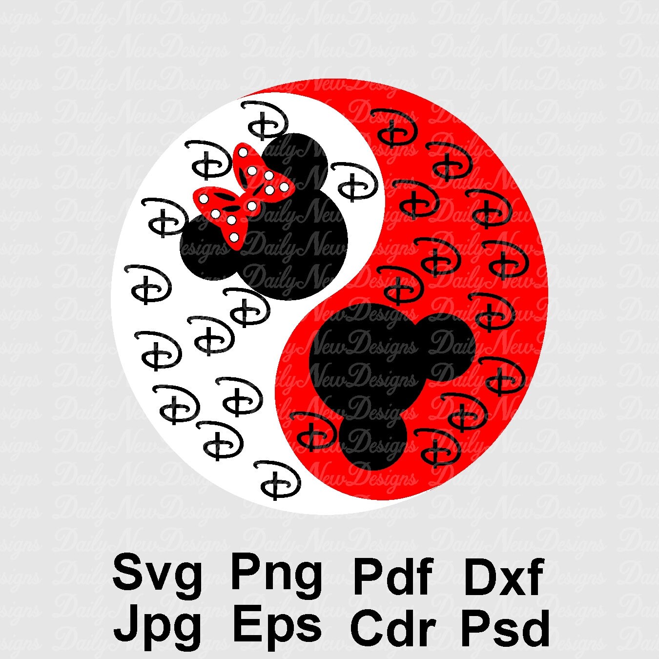 Detail Mickey Mouse Yin Yang Nomer 11