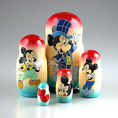 Detail Mickey Nesting Dolls Nomer 29