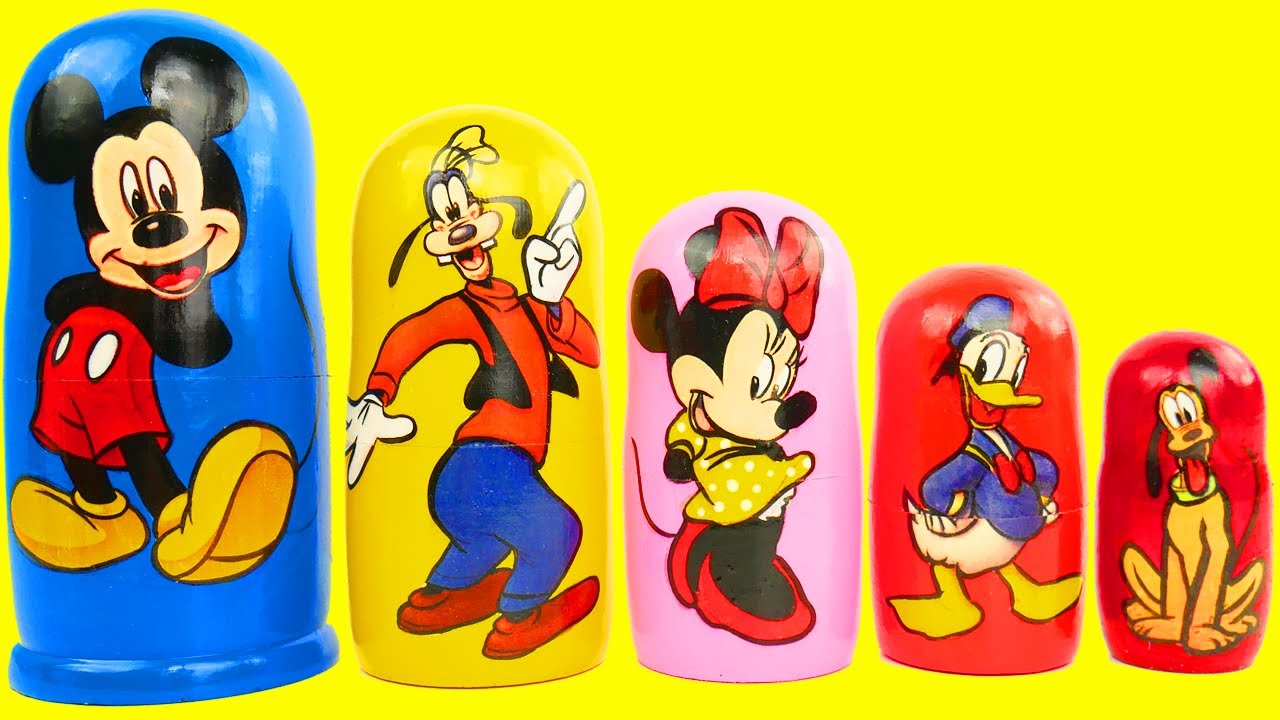 Detail Mickey Nesting Dolls Nomer 6
