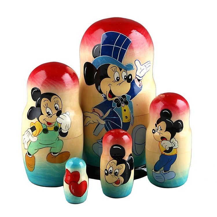Detail Mickey Nesting Dolls Nomer 8