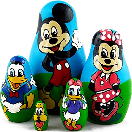 Detail Mickey Nesting Dolls Nomer 9