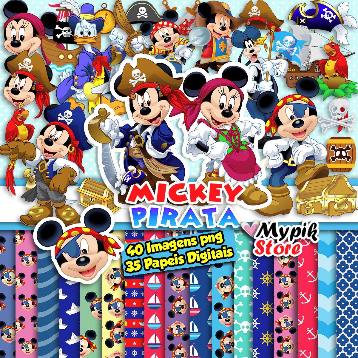 Detail Mickey Pirate Clipart Nomer 24