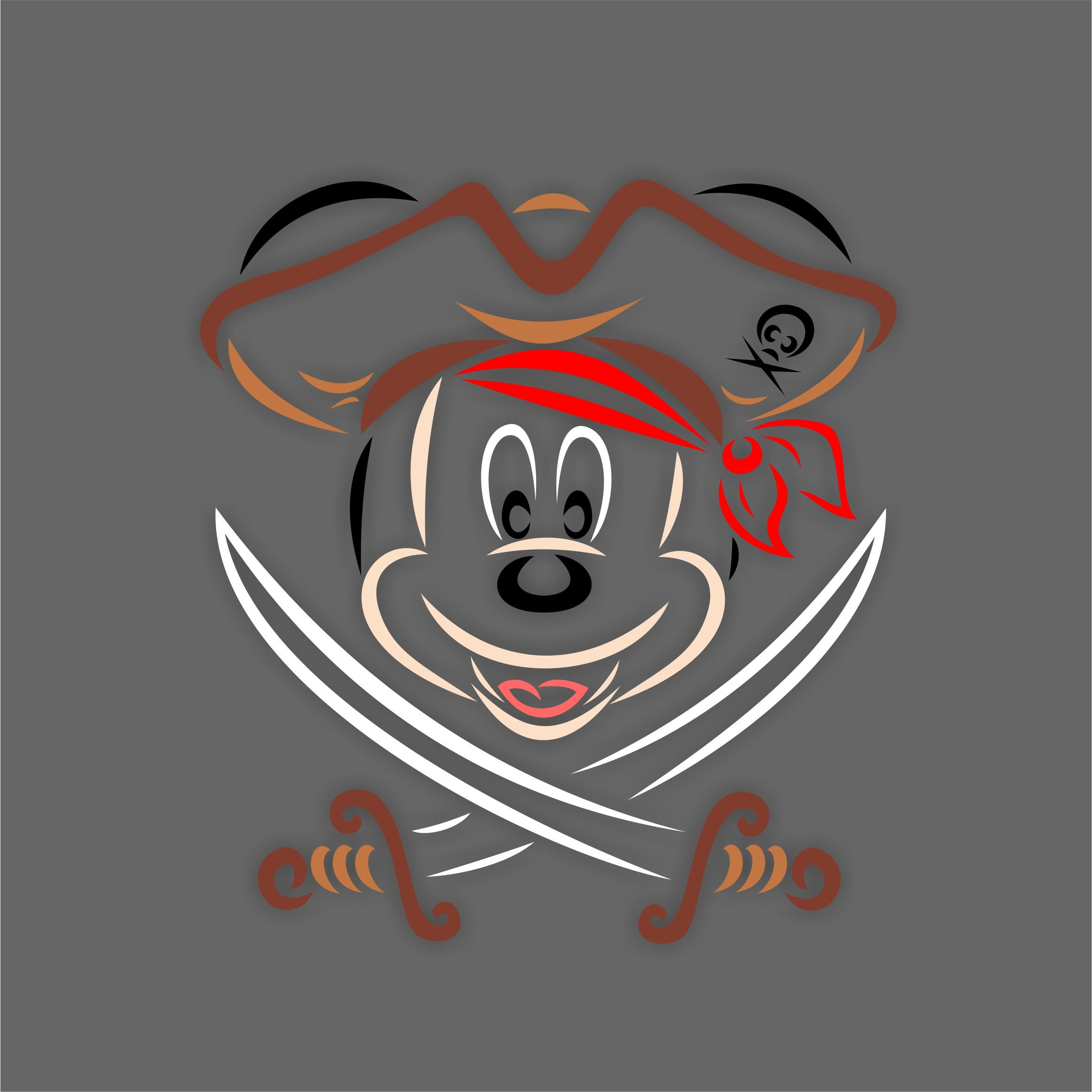 Detail Mickey Pirate Clipart Nomer 28