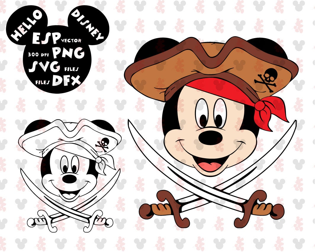 Detail Mickey Pirate Clipart Nomer 5