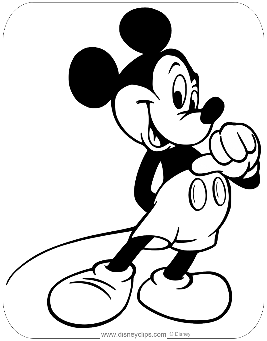 Detail Mickey Pointing Nomer 40