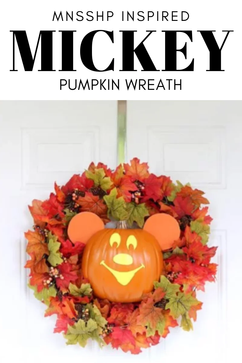 Detail Mickey Pumpkin Wreath Nomer 26