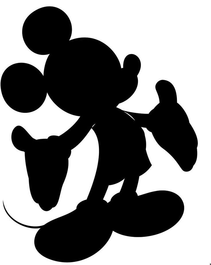 Detail Mickey Silhouette Clipart Nomer 6