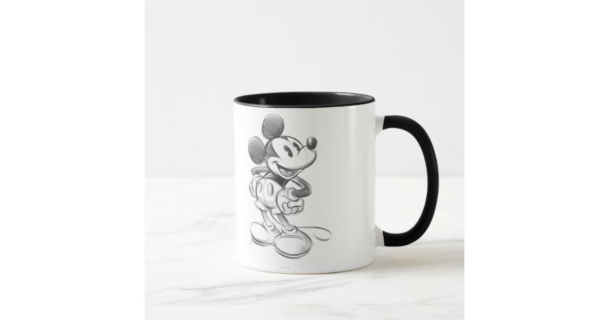 Detail Mickey Sketch Mug Nomer 12