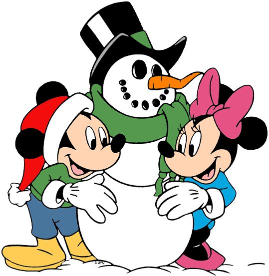 Detail Mickey Snowman Clipart Nomer 4