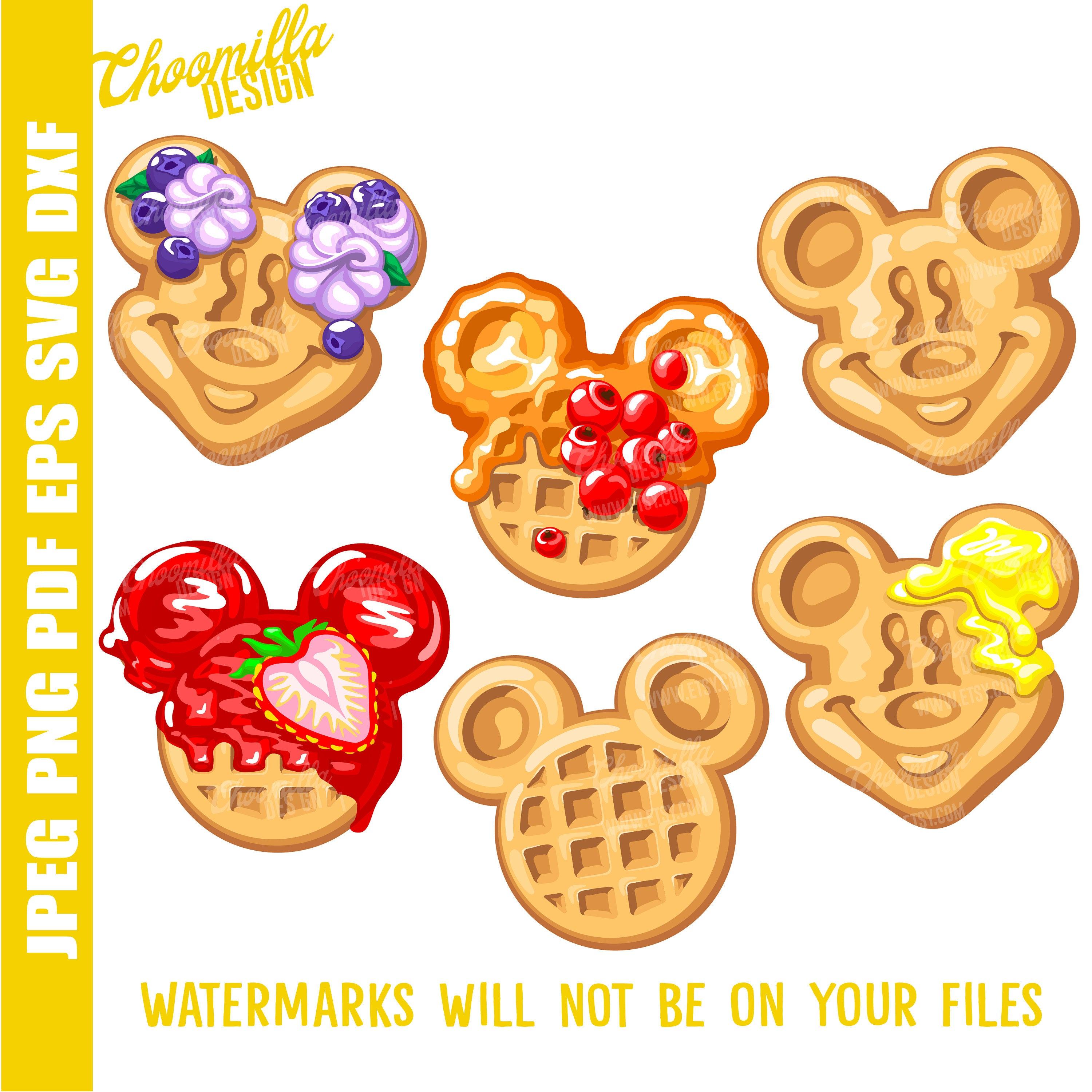 Detail Mickey Waffle Clipart Nomer 10