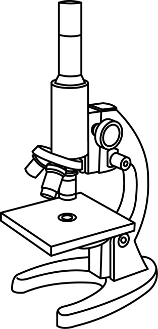 Detail Microscope Clipart Black And White Nomer 17