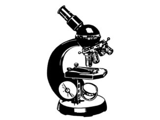 Detail Microscope Clipart Black And White Nomer 37