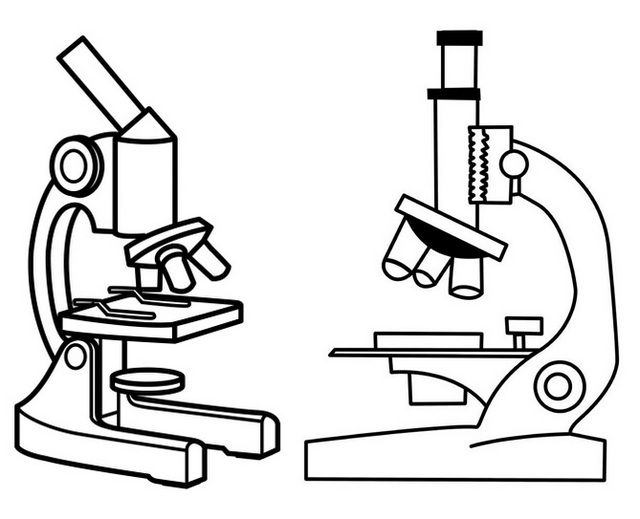 Detail Microscope Clipart Black And White Nomer 44