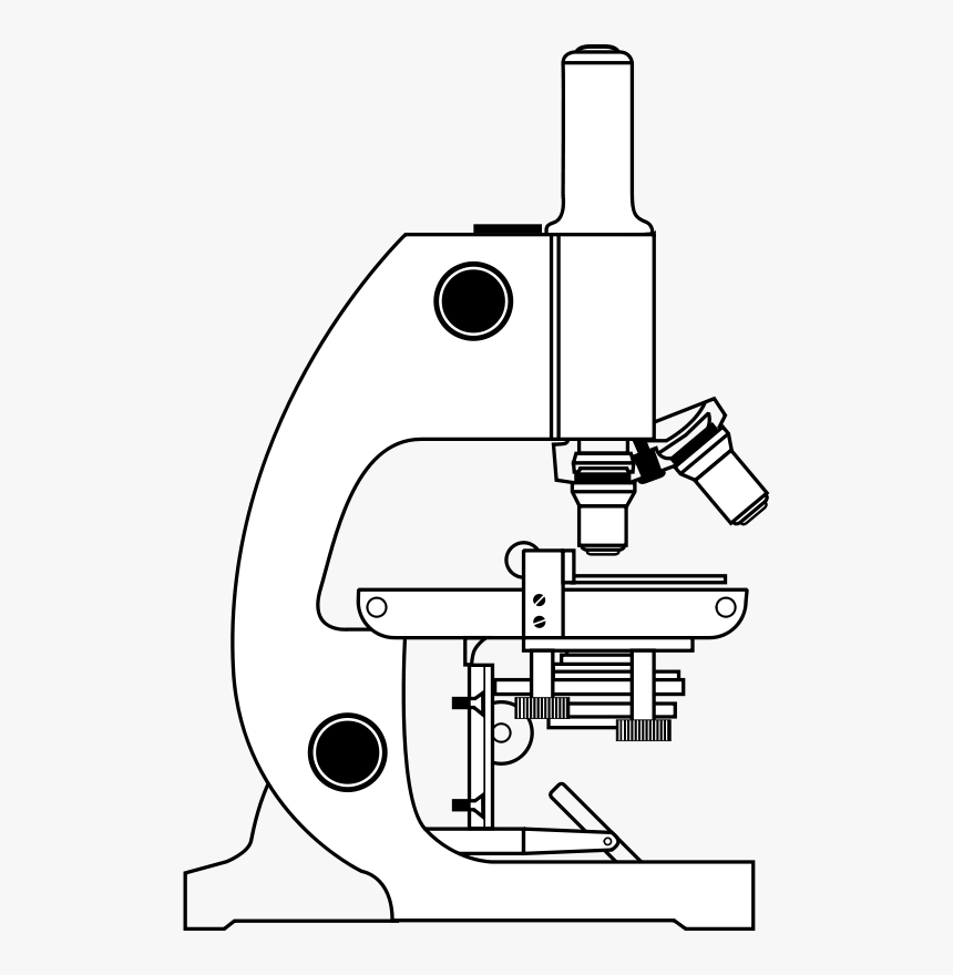 Detail Microscope Clipart Black And White Nomer 6