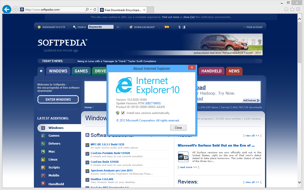 Detail Microsoft Internet Explorer 7 Downloads Nomer 30