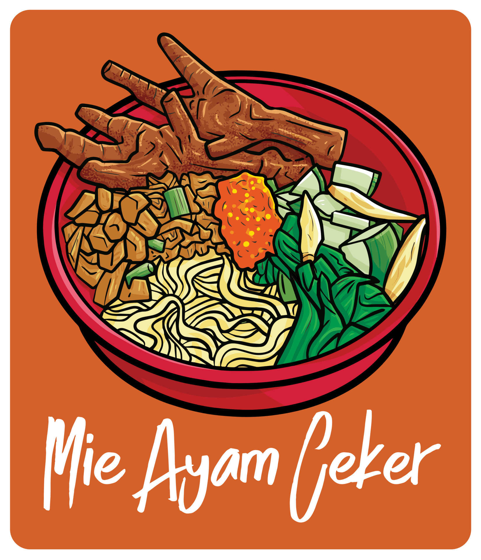 Detail Mie Ayam Vector Nomer 7