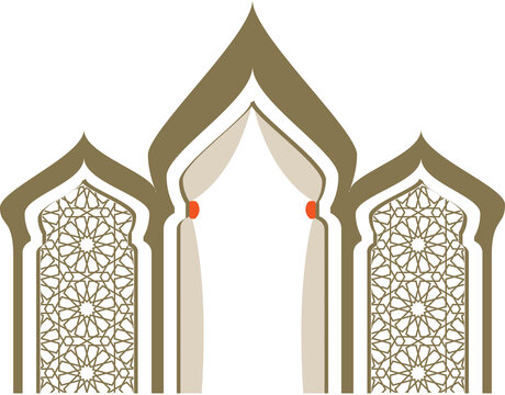 Detail Mihrab Vector Nomer 4