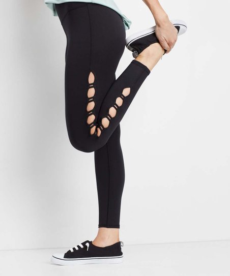 Detail Ladder Cutout Leggings Nomer 18