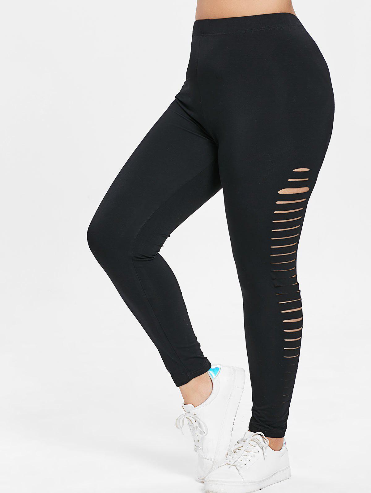 Detail Ladder Cutout Leggings Nomer 24