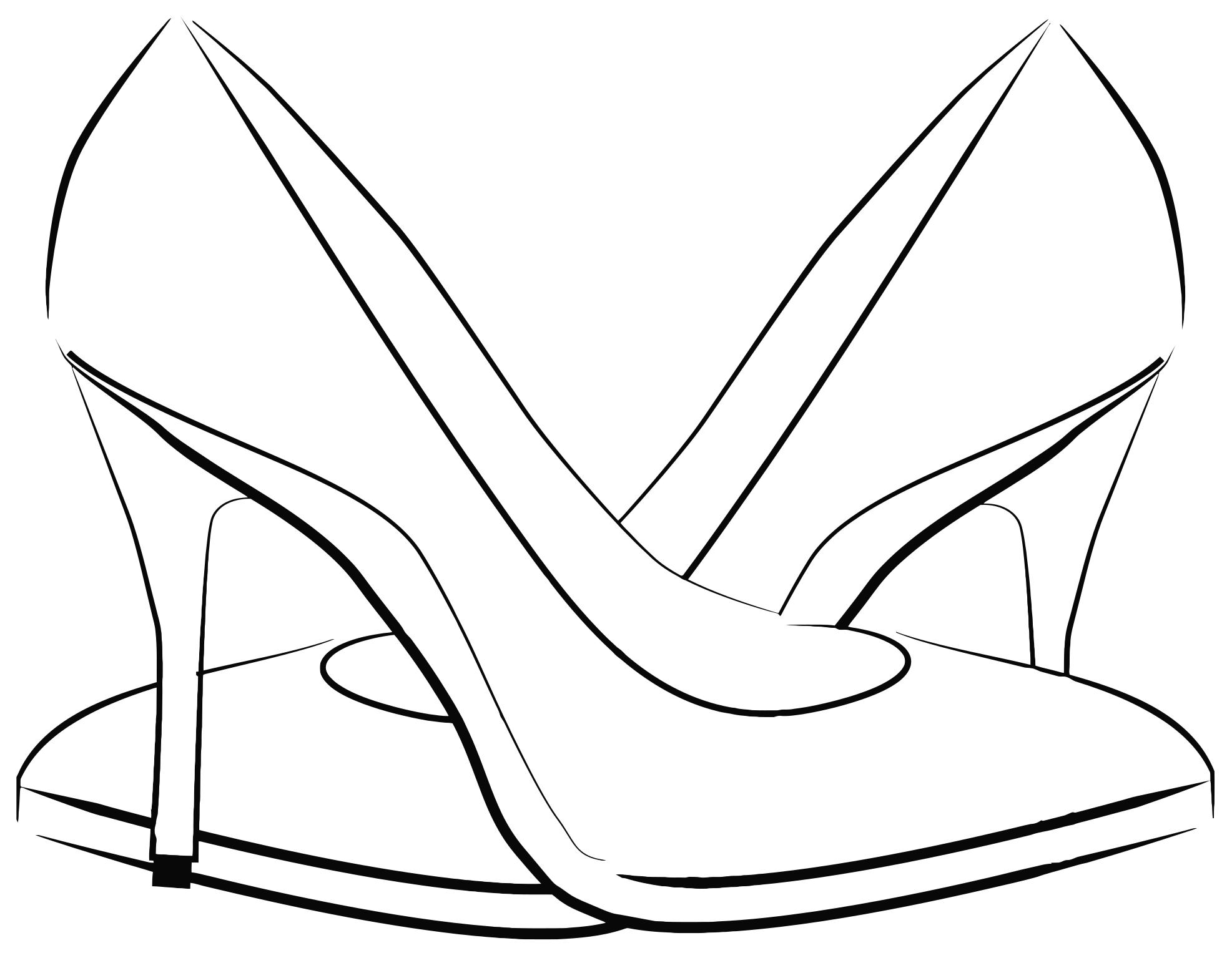 Detail Ladies Shoes Clipart Nomer 18