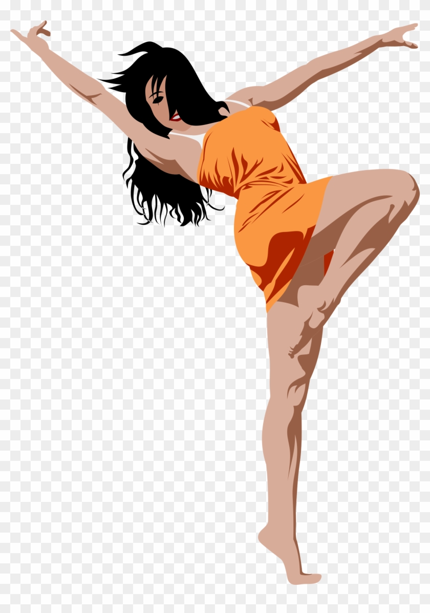 Detail Lady Dancing Clipart Nomer 12