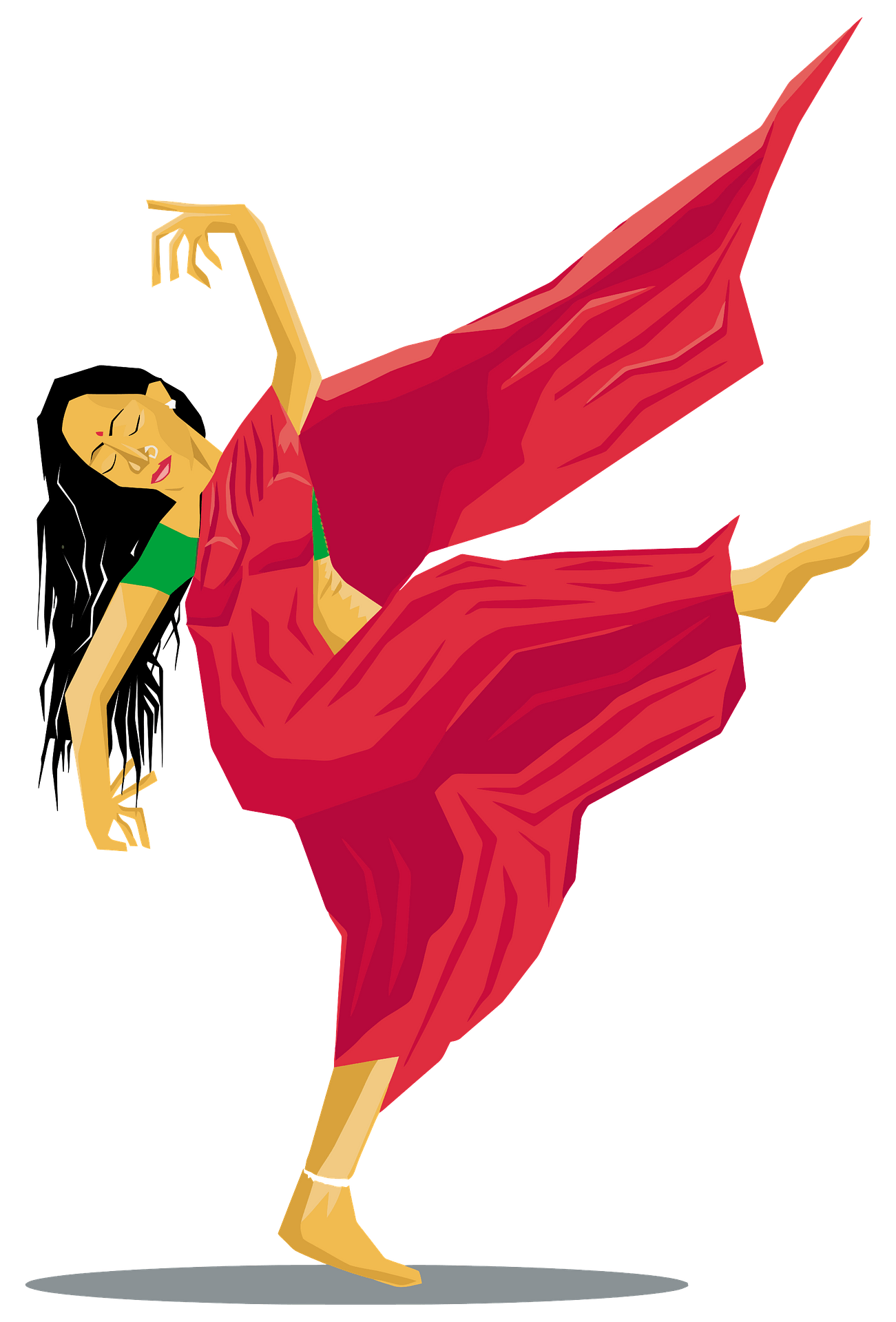 Detail Lady Dancing Clipart Nomer 20