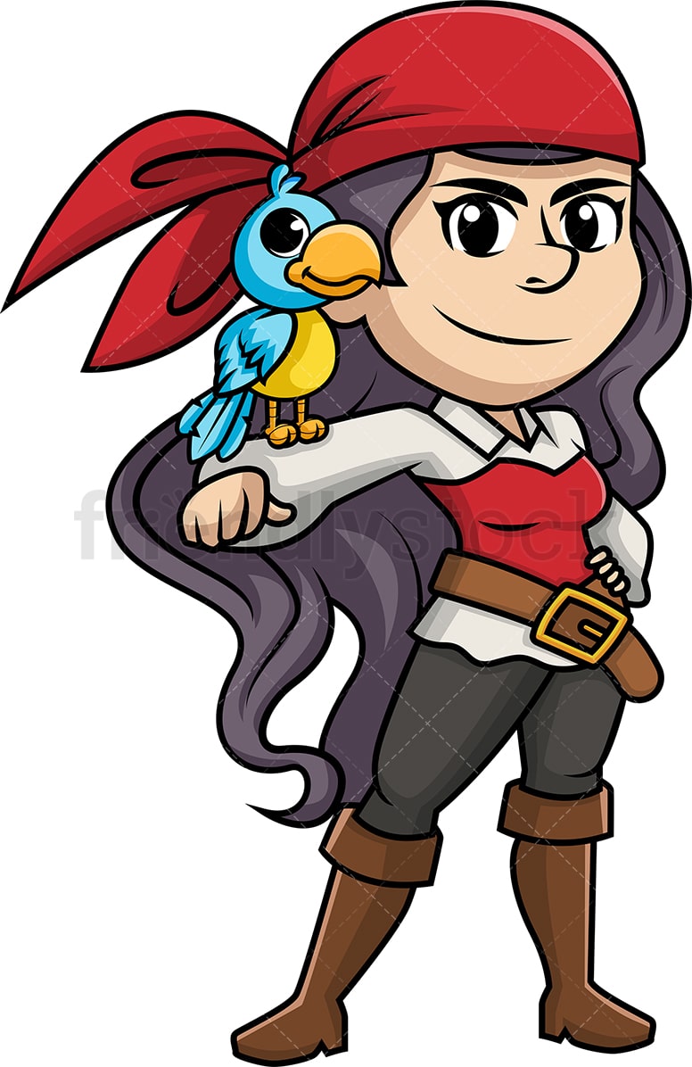 Detail Lady Pirate Clipart Nomer 2