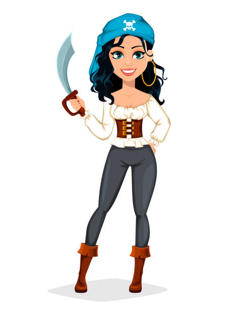 Detail Lady Pirate Clipart Nomer 3