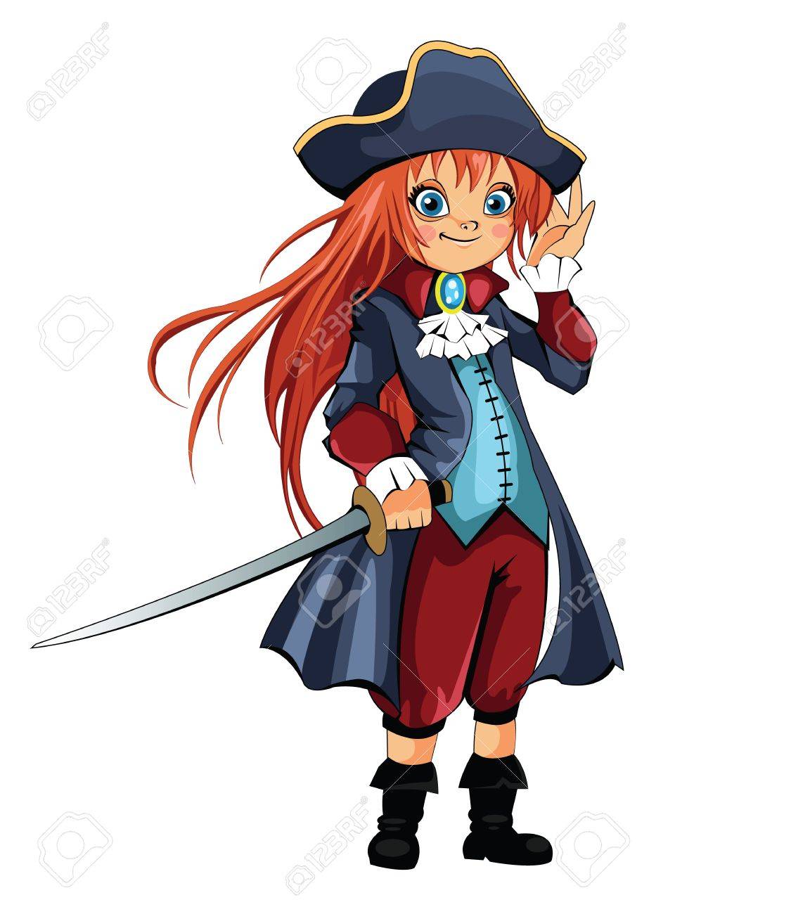 Detail Lady Pirate Clipart Nomer 28