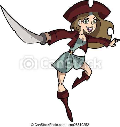 Detail Lady Pirate Clipart Nomer 37