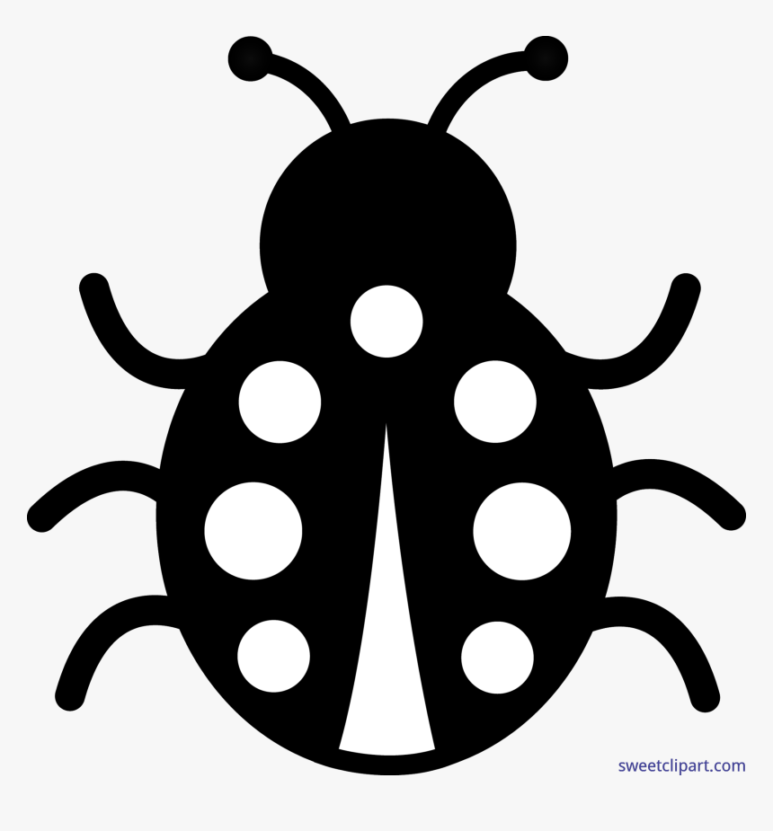 Detail Ladybug Black And White Clipart Nomer 9