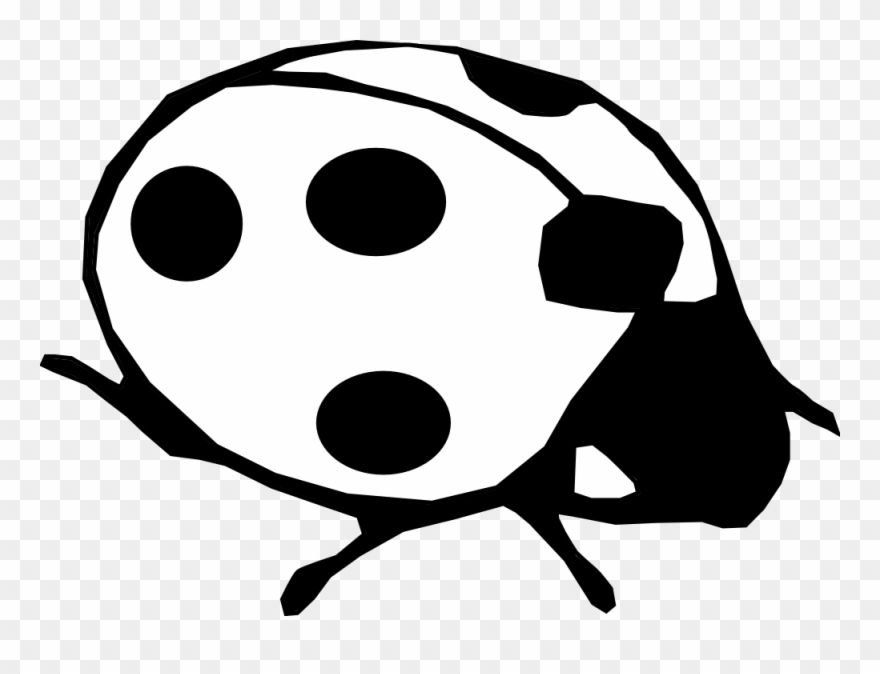 Detail Ladybug Black And White Clipart Nomer 18