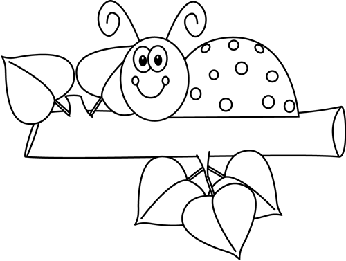 Detail Ladybug Black And White Clipart Nomer 39