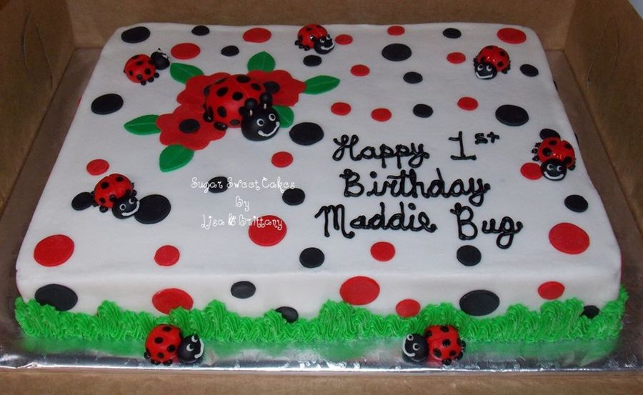 Detail Ladybug Cakes For 1st Birthdays Nomer 14