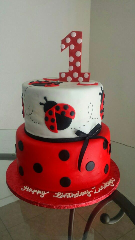 Detail Ladybug Cakes For 1st Birthdays Nomer 3
