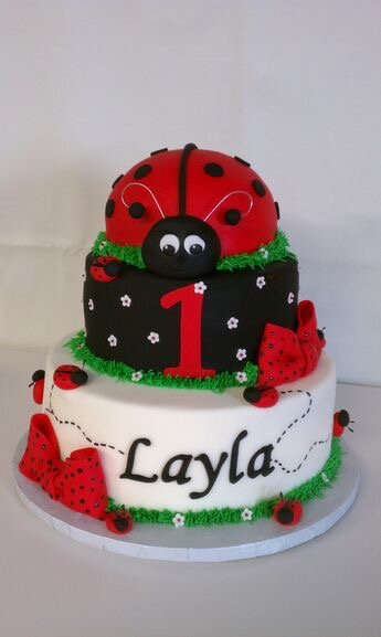 Detail Ladybug Cakes For 1st Birthdays Nomer 27