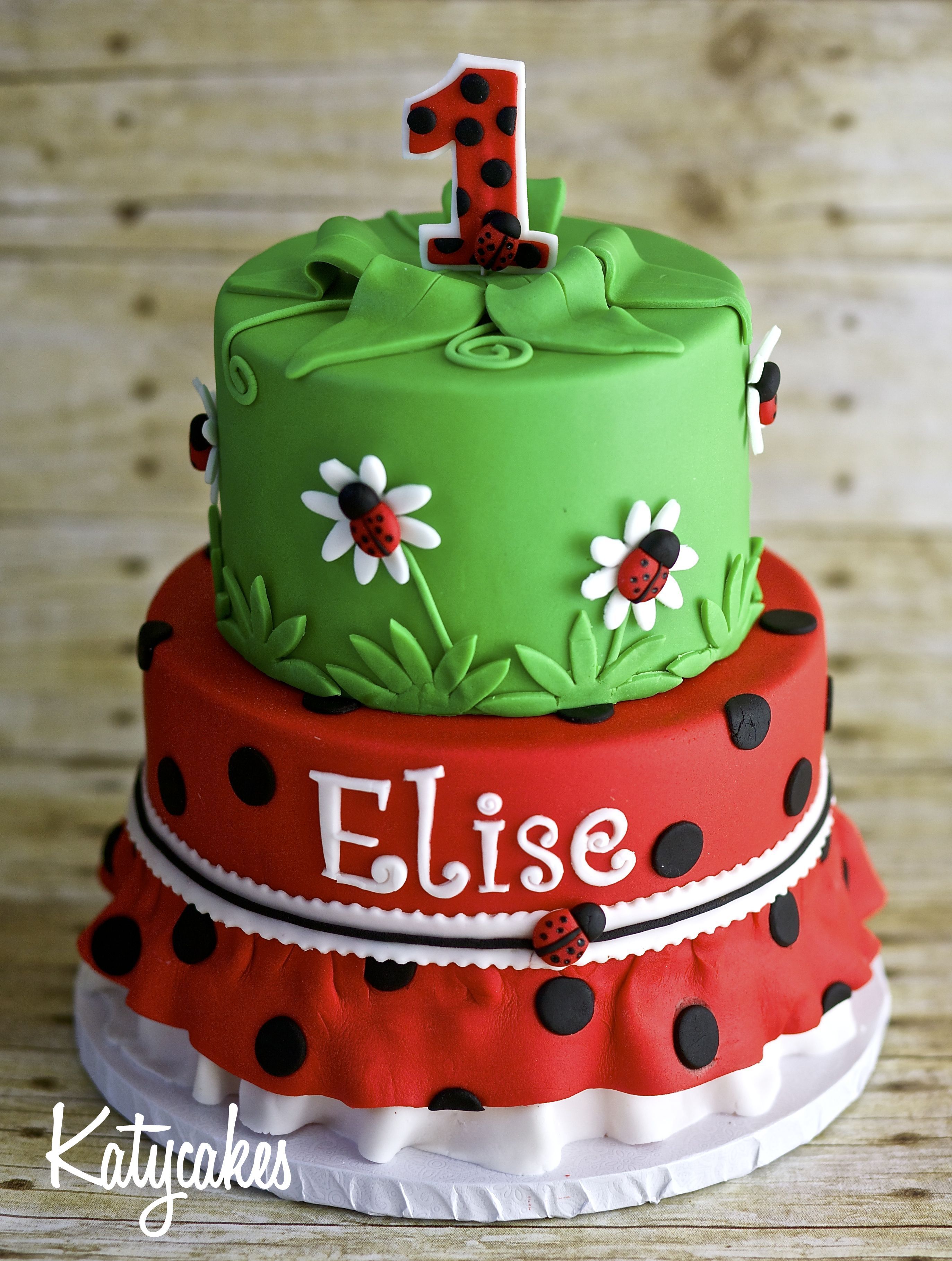 Detail Ladybug Cakes For 1st Birthdays Nomer 6