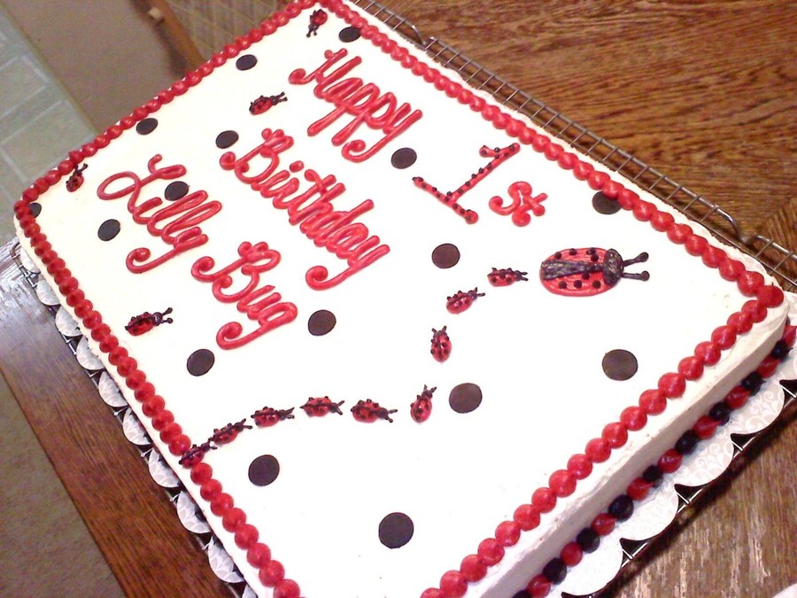 Detail Ladybug Cakes For 1st Birthdays Nomer 10