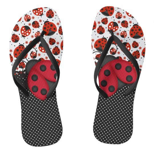 Detail Ladybug Flipflops Nomer 16