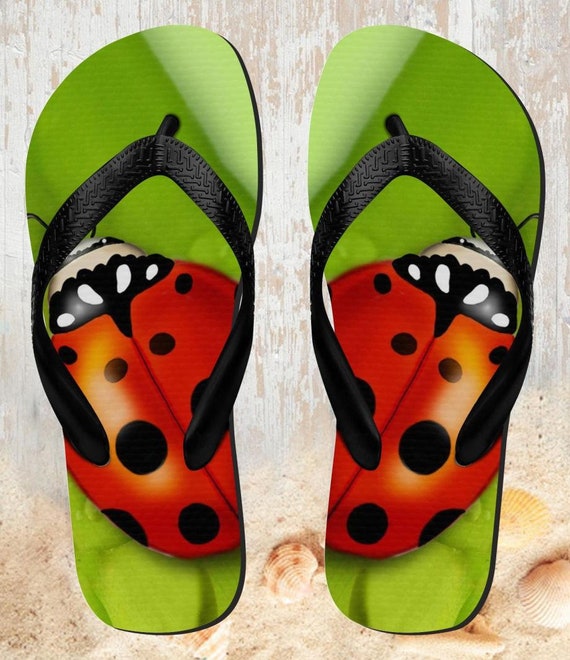 Detail Ladybug Flipflops Nomer 32