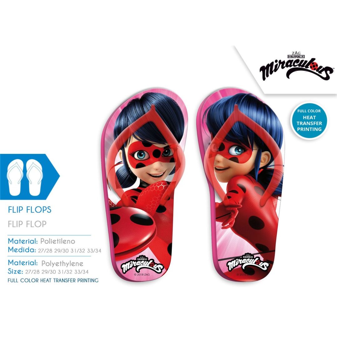 Detail Ladybug Flipflops Nomer 6