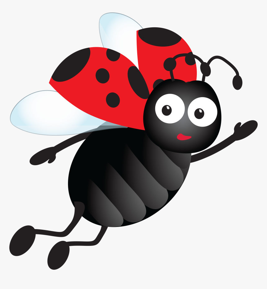 Detail Ladybug Flying Clipart Nomer 4