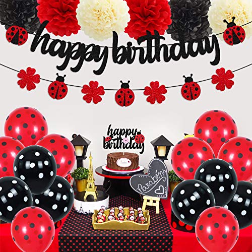 Detail Ladybug Happy Birthday Banner Nomer 34