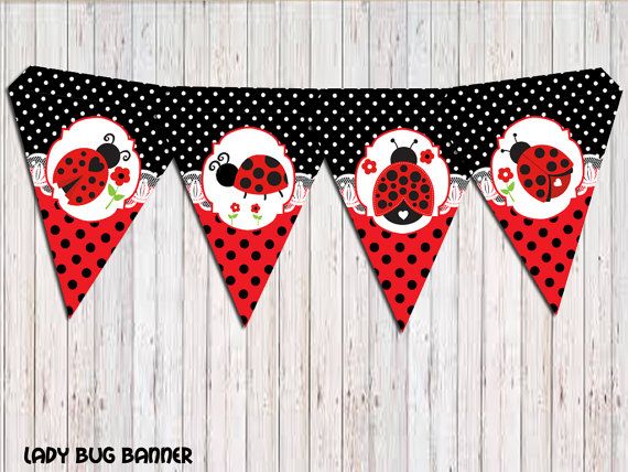 Detail Ladybug Happy Birthday Banner Nomer 9
